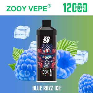 Zooy Vape Hayaletler 12000 Puflar Vahşi Vape Vapers 12K Desechables 12000Puffs Bar 650mAh şarj edilebilir pil pufu 8k Tek kullanımlık vape kalem kiti% 5% 2%