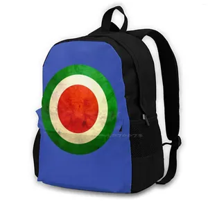 Backpack Sexties Mod Target Vintage Italia Borse Scuola per viaggi Laptop Parka Fashion Life Ride Scooter World