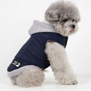 Abbigliamento per cani vestiti invernali caldi per vestiti per piccoli cani giubbotti da cucciolo senza maniche per cucciolo parco con cappuccio cappa con cappuccio