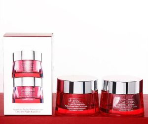 In Stock Nutritious Super Pomegrante Tag und Nacht Strahlungstrahlung Energy Moisture Creme 2 von 50 ml Hautpflege Gesichtspflege Set Lotio3248622