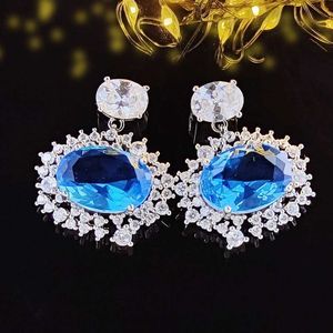 Mieszane proste platowane 925 Srebrna luksusowa marka projektanci litery Stud Geometryczne słynne kobiety okrągłe kryształowy kryształowy pearl na przyjęciu weselne kiderlry gorące