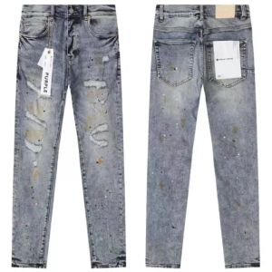 Pantaloni in denim viola maschile slim fit mid asce pants designer jean maschi pantaloni neri