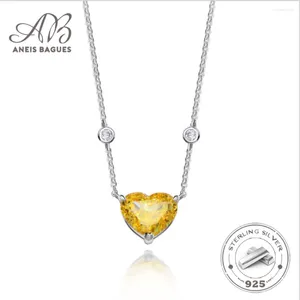 Anhänger Aneis Bagues 925 Sterling Silber Sekt ist herzförmige Topaz High Carbon Diamoind Anhänger Neckalce für Frauen Party Schmuck