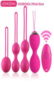 5pcs Vaginal Timer Exercício Bolas de Kegel 10 Velocidade ovos vibratórios Silicone Ben Wa Ball G Spot Spot Vibrador Erótico Toy Sexo para Mulheres S03555391