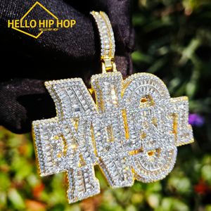 Hot Selling Hip-Hop Fashion Letter Pendant, Ice Cold Mixed Set Zircon Pendant Necklace, Hip-Hop Rap mångsidig, personlig avancerad artikel
