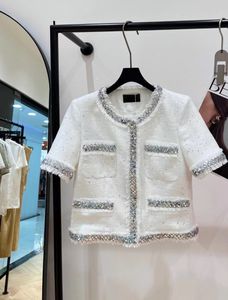 CHAN Nuove giacche da 2024 cc per donne abiti designer donne paillettes di alta qualità Designer