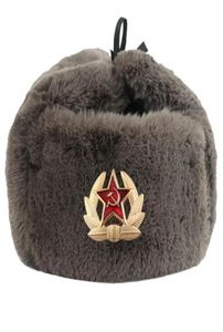 Chaveiro soviético Chapéus de caçadores de lã Lei feng tampa ao ar livre mais frio mais espesso de veludo de veludo feminino de inverno e ouvido quente hat de exército ushanka63284635837504