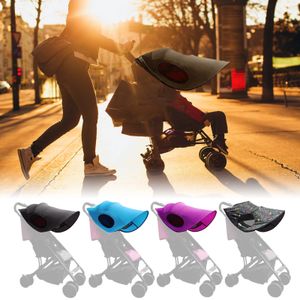 Baby barnvagnstillbehör UV -skydd andningsbar blackout Sunshade justerbar universal takvagnssol Visor Cover 240423