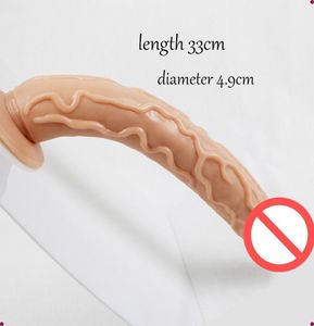 35 cm138 pollici di dildo realistico grande con una tazza di aspirazione silicone super morbido dildo lungo dildo grande pene spesso per donne9536870