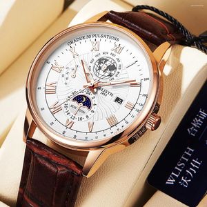 Wristwatches Wlisth Leisure Fashion Temperament Waterproof Business Belt Quartz Men's Foreign Trade Watch