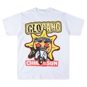 Glo Gang Boyz T Shirts TEES Kort ärm i USA-storlek Tee Men tryck T-shirts Toppar Casual Hip Hop Tee Real Pics