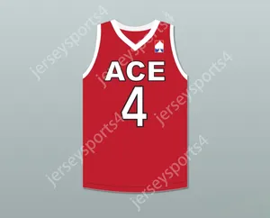 Custom Nay mens Youth/Kids Austin 4 Ace Family Charity Red Basketball Jersey Top Top S-6XL Cucite S-6XL