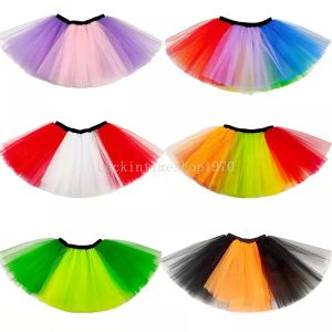 Girls Tutu Skirts Rainbow Ballets Kids Clothes Fancy Pettyskirt Running Sports Fashion Stage Dance Wear Costume Summer Tulle Princess Mini Dress