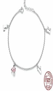 PB1 Silver Plated Charm Armband för Women Chain Murano Glass Pärlor Märkearmband Autentiska smycken1519142