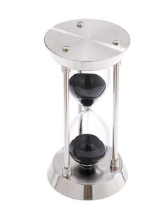 Altri accessori per orologi THREEPILLAR Metal Hourglass 15 minuti Timer di sabbia 3 Colori orologi per decorazioni per la scrivania dell'ufficio Home2980225