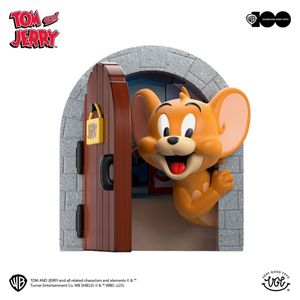 Nuovo stock autentico Vgt Cat and Mouse Jerry's Home Mouse Hole Figurine Cine Doll Bambola Toy Living Soggiorno Figurina 14 cm