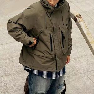 Jackets masculinos 2024 Fall Inverno Coreano Japão Japonês Funcional Funcional à prova d'água Homens com capuz com capuz