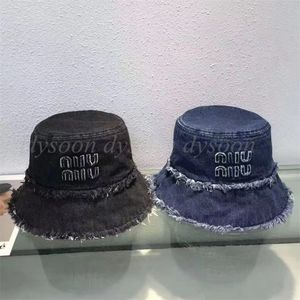 Fashion Bucket Hats for Women 2 Colors Caps With Whiskered Edge 23071