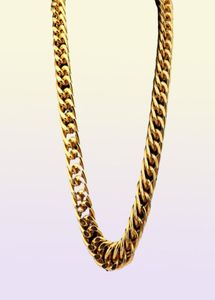 LQL ALUMINUM 18K GULD PLATED EXTRACOARSE 26CM överdrivna långa kedjor halsband Hip Hop smycken hipster män kedjor 33716982440