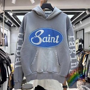 Men's Hoodies Sweatshirts Tie-dyed Plush Hoodie Men Women Best Quality Pullovers Hooded H240508