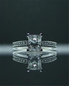 2020 Luxury Princess Cut 06ct Lab Diamond Angeli Real 925 Sterling Silver Engagement Fead Anelli per donne gioielli da sposa4262724