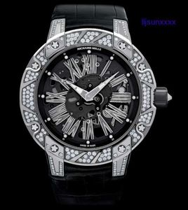 Högkvalitativ armbandsur Designer Luxury Men's Watch Classic Limited Edition RM033 Ultratunn självvindande Watch Hollow Self-Winding Movement Sports Watch