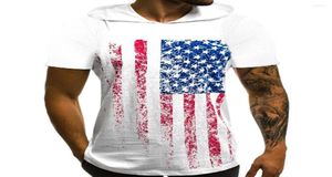 Men039S T -skjortor Ankomst Toppar WomenMen039S tryck American Flag 3D Hooded Tshirt Casual Tshirt med Cap Man kort ärm PU3970788