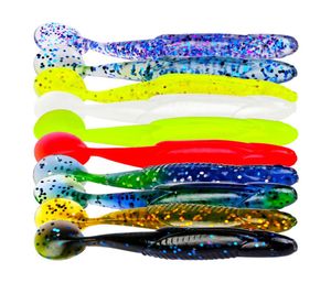 10pcslot 95cm6g 10 cores Lures de plástico de Worm Favor Favor Favor Wobblers Soft Bait Fishing Lure Bass Artificial Bass Tackle JY07917081115