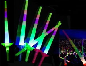 Glow Stick LED Asta colorate LED LED lampeggiante Spada Luce Giornata Disco Disco Glow Wand Soccer Musica Cercheria Proteggi PREMIO PREMI