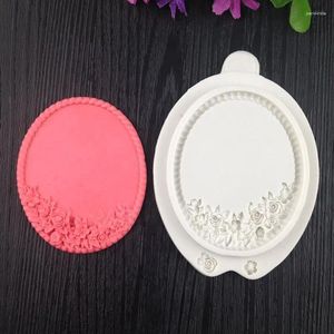 Baking Moulds Sugar Cake Modeling Molds Styles Relief Lace Flowers Framed Po Frame Inscription Box Blessing Mold WMJ-810