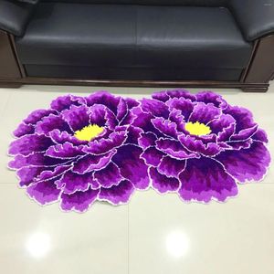 Halılar büyük 160x90cm çift şakayık çiçekleri halı kalın oturma odası yatak odası alanı halı el yapımı kapı paspaslar düğün salonu koridor halıları