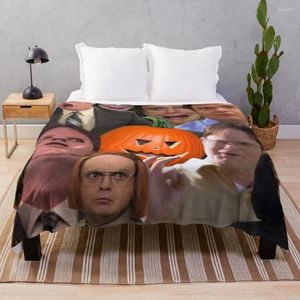 Decken Dwight Schrute Collage werfen Decke große dicke pelzige Paar Quilt