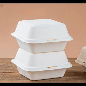 Nehmen Sie Container Hindable Takeaway Packaging Box Food Container Container Kuchen heraus