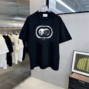 Tshirt New Designer Unisex 여름 느슨한 티셔츠 스포츠 티는 편지를 가진 새로운 패션 짧은 슬리브 커플 Tshirt 디자이너 옷 순수면 티 CRD2405112-8