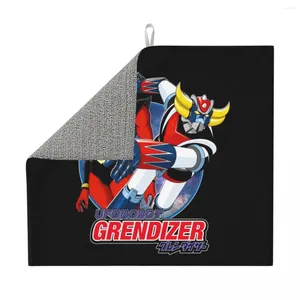 Maty stołowe Grendizer Goldorak Anime Suszanie Suszanie Niestandardowy chłonność UFO Mikrofiber Szybki suchy drenaż