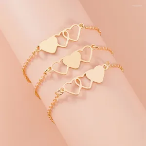 Charm Bracelets 3Pcs/Set Family Sister Gift Pinky Promise Friendship Relationship Bracelet For Friends Sisters