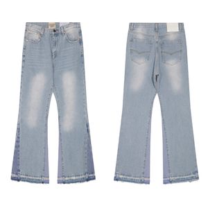 Галеры дизайнерские джинсы Классическая стирная микрокно -синяя шва в сшит