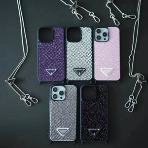 Beautiful iPhone Phone Cases 15 14 Pro Max Crossbody Official Designer Bling Purse 18 17 16 15pro 14pro 13pro 12pro 13 Case with Logo Box Man Woman BD
