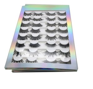 UPSL Eshelashes Book 16 пар 100 ручной работы 1025 мм 3D 5D Lailek Lashes Faux Mink Eyelashnatural Long Long Lash Lashes с Privat2210303