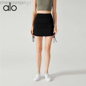 Desginer Als Yoga Aloe Woman Pant Top Women New Womens Skirt Anti-Glare Fitness Traingストレッチヌードダンスランニングショーツ