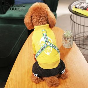 犬のアパレルフーポペット服コットンパピー4レッグセーターコートチワワペット製品用の衣類服をコート