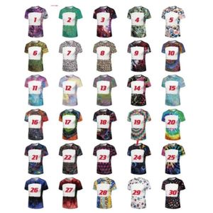 Sublimation gebleichte Großhandel T-Shirt Party Wärmeübertragung Bleichhemd vollständig Polyester T-Shirts US Größen für Männer Frauen