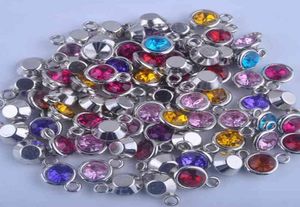 150pcslot misto de birthstone Charms 11mm acrílico para colar de bricolage e bracelete9802227