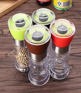 Kitchen Grinding Bottles Tools Salt Pepper Mill Grinder Spices Mill Cutter Machine Shaker Transparent Grind Cooking Accessories2206867182