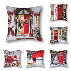 Pillow Christmas Capas decorativas Decoração de casa Sofá 40x40 45x45 50x50 60x60cm