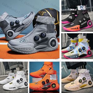 High Top Basketball Shoes Wade's Way 9 Knob Air Cushion Carbon Plate Fission 7-V2 Rebound Practical Sneakers Designer Student Outdoor Sports Training Shoes 36-45