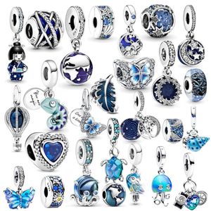 925 STERLING SLATER FIT PANDORAS CHARMS BRACELETS BEADS CHARM PLATODO DE TARTURA LIVENTE PENENTE