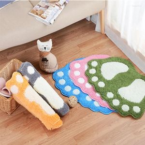 Carpets Cartoon Feet Flocking Doorway Carpet Bathtub Next Toilet Bathroom Absorbent Non-slip Mat