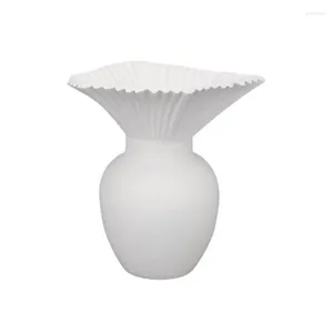 Vasos simples puro vaso branco resina decorações modelo sala casa vida criativa flores secas arranjos de flores decoração de mesa