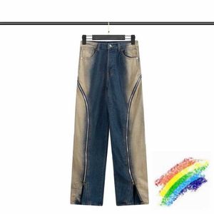 Jeans maschile multi cerniera sciolta dritta g pavimenti uomini donne pantaloni denim a strtwear best qualità h240508